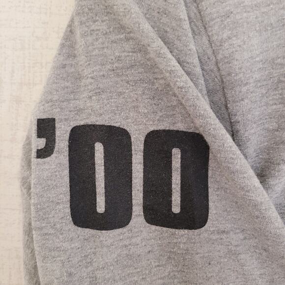 Vintage Bluffton College T Shirt Mens Large Gray Jerzees Long Sleeve Y2K 2000 - Picture 2 of 8